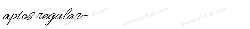 aptos regular字体转换 aptos regular字体转换